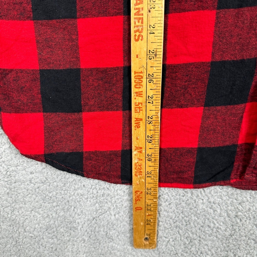 Sonoma Goods For Life Shirt Flannel Men 2xl Red Black Buffalo Check Standard New — image 7 of 8